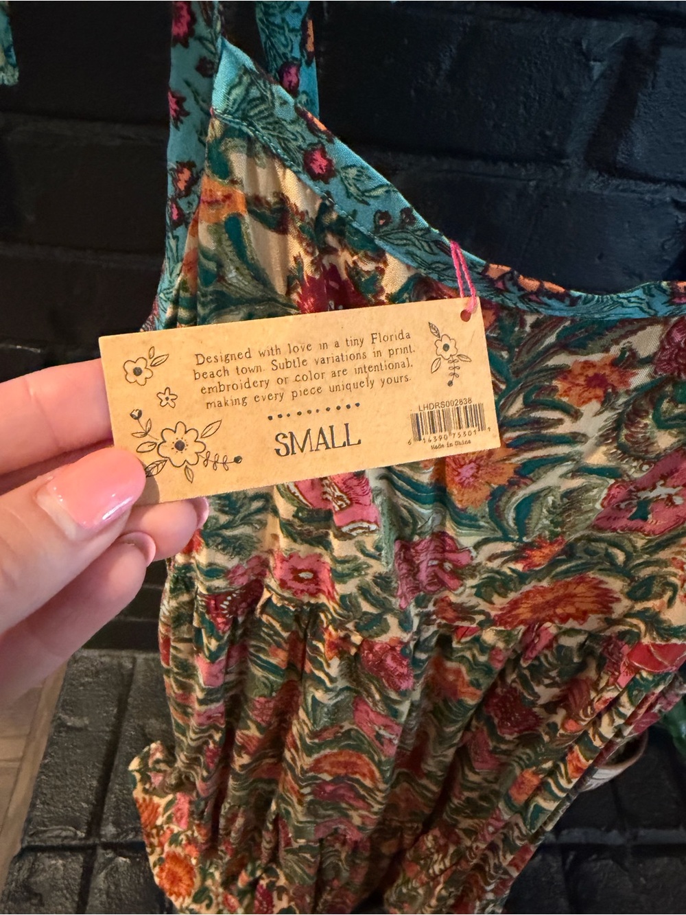 NATURAL LIFE Mini Dress Floral Boho Adjustable Straps NWT - Picture 5 of 8